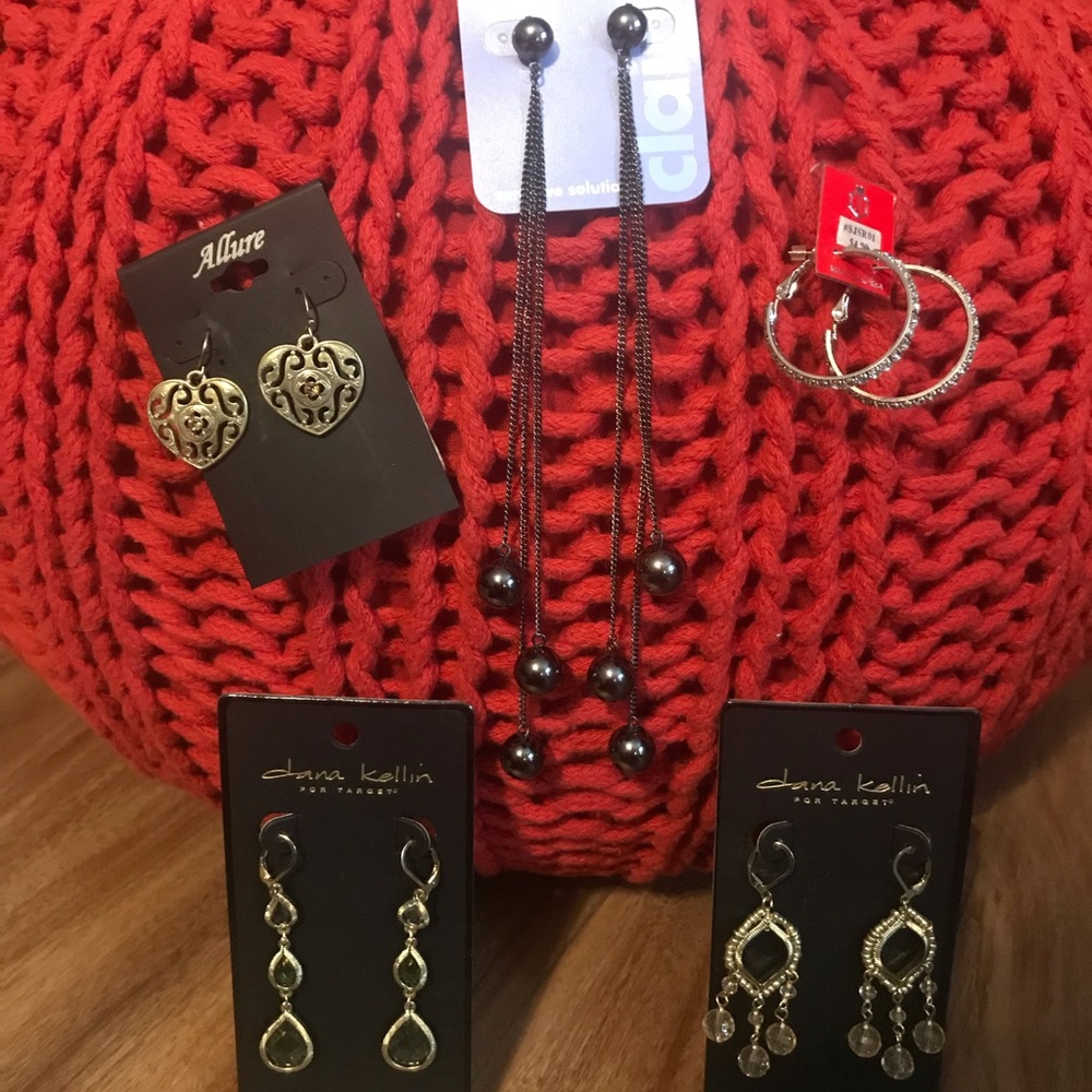 Bundles of earrings